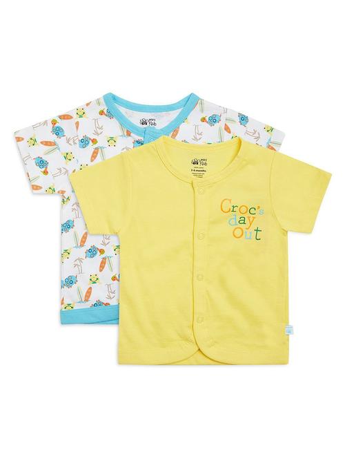 yellow cotton blend tshirt - 21189768 - Very Small Image - 1