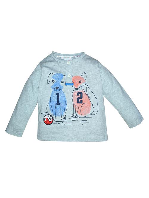 kids round neck printed t-shirt - 21189824 - Very Small Image - 1