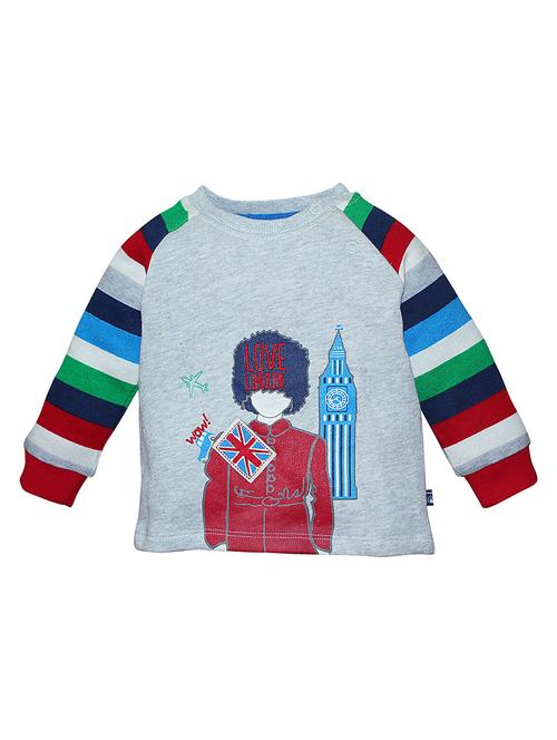 boy's round neck printed t-shirt - 21189841 - Very Small Image - 1