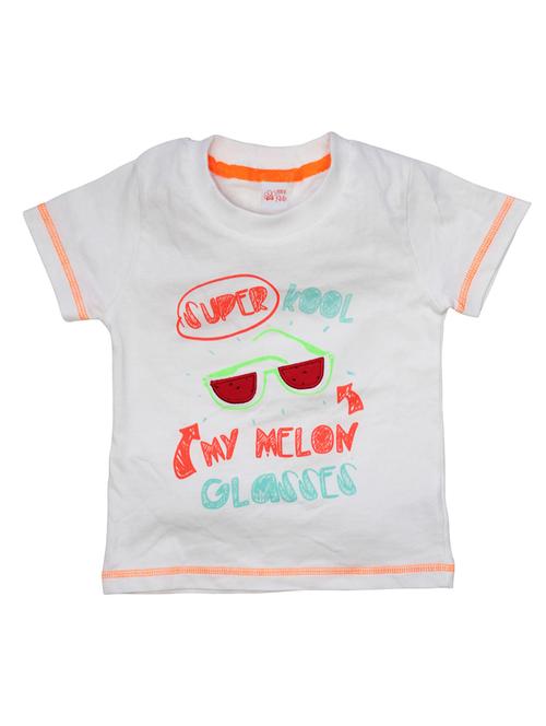 white cotton blend tshirt - 21189889 - Very Small Image - 1