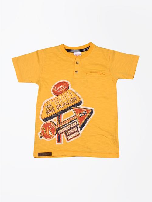 yellow cotton blend tshirt - 21189933 - Very Small Image - 1