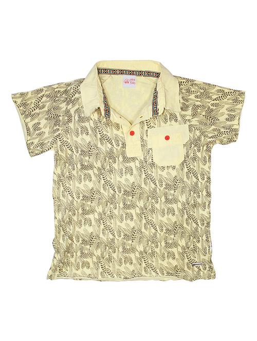 yellow cotton blend tshirt - 21189934 - Very Small Image - 1