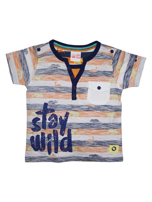 kids henley neck printed t-shirt - 21189944 - Very Small Image - 1