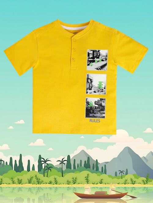 kids round neck printed t-shirt - 21189997 - Very Small Image - 1