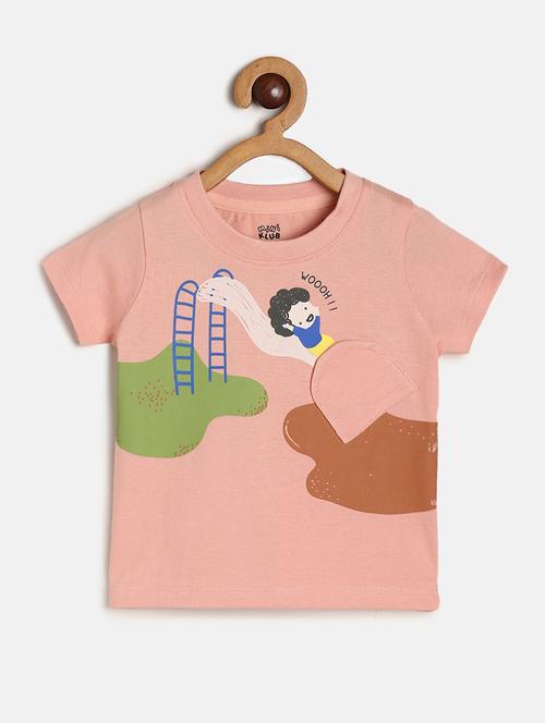 kids round neck printed t-shirt - 21190009 - Very Small Image - 1