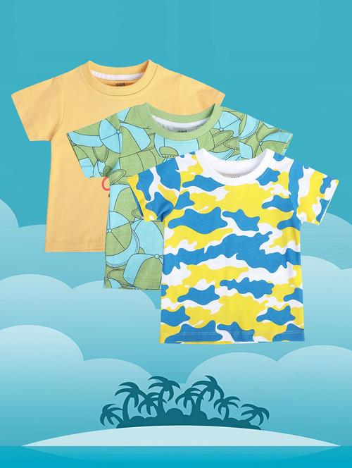 pack of 3 multi colored t-shirt - 21190027 - Very Small Image - 1