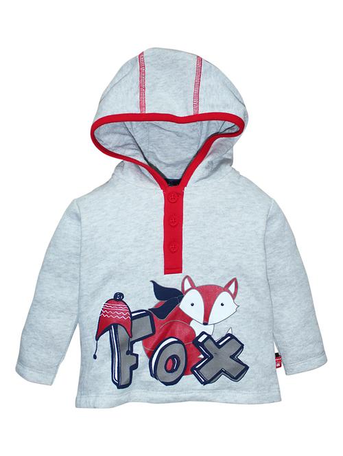 boy's hooded neck printed t-shirt - 21190277 - Very Small Image - 1