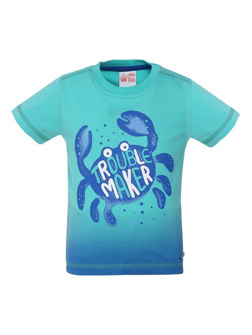 boy's round neck printed t-shirt - 21190300 - Very Small Image - 1