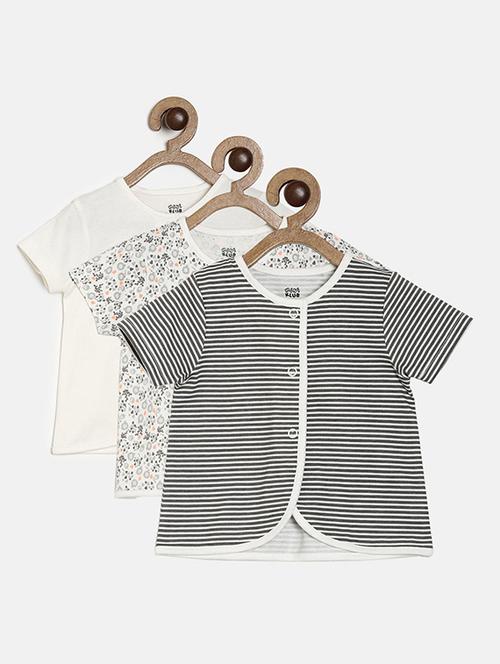 kids pack of 3 cotton t-shirt - 21190662 - Very Small Image - 1