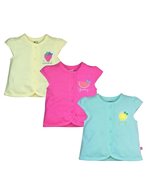 kids pack of 3 cotton tee - 21190869 - Very Small Image - 1