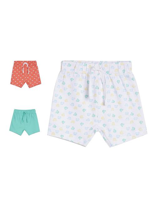 kids pack of 3 mid rise shorts - 21191300 - Very Small Image - 1