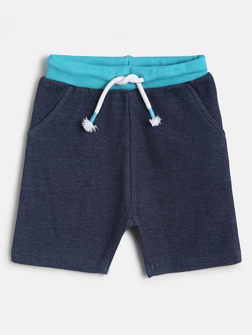 kids solid mid rise shorts - 21191313 - Very Small Image - 1