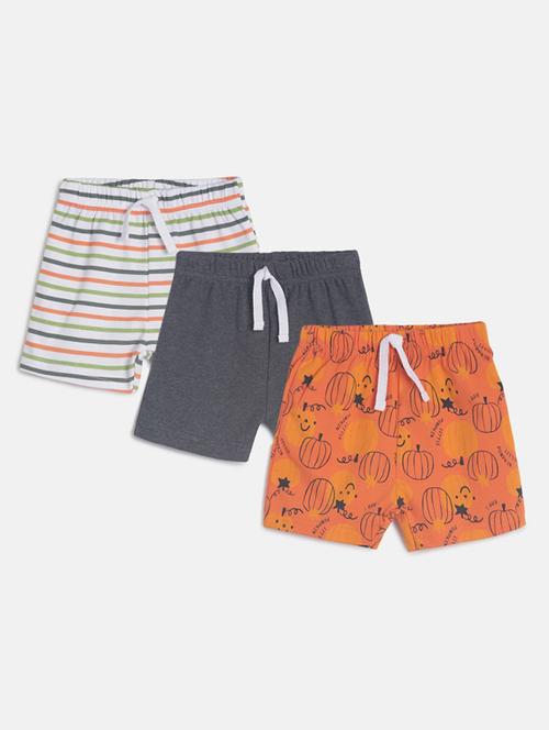 kids pack of 3 mid rise shorts - 21191322 - Very Small Image - 1