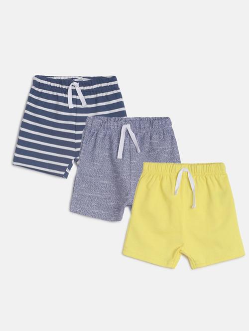 kids pack of 3 mid rise shorts - 21191330 - Very Small Image - 1