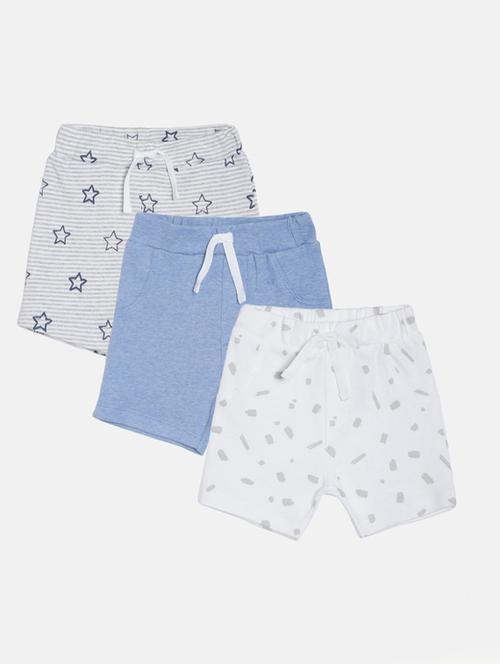 kids pack of 3 mid rise shorts - 21191332 - Very Small Image - 1