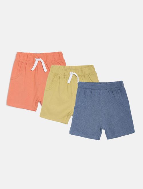 kids pack of 3 mid rise shorts - 21191333 - Very Small Image - 1