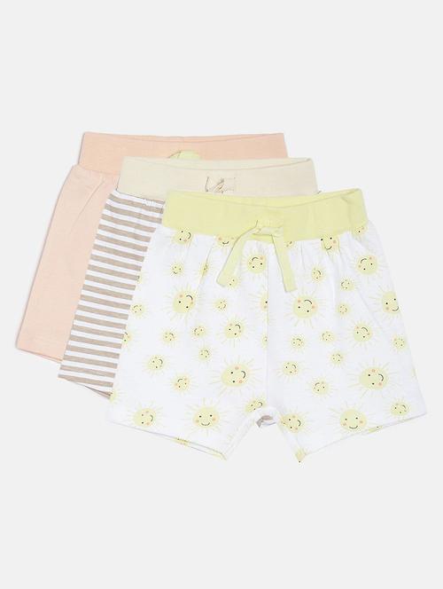 kids pack of 3 mid rise shorts - 21191337 - Very Small Image - 1