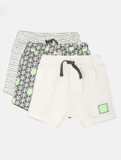 kids pack of 3 mid rise shorts - 21191376 - Very Small Image - 1