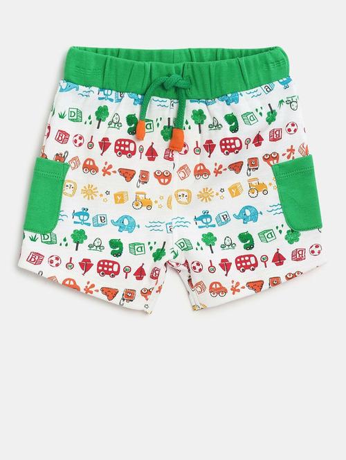 boys mid rise cotton shorts - 21191395 - Very Small Image - 1