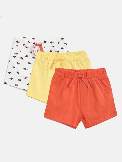 kids pack of 3 mid rise shorts - 21191400 - Very Small Image - 1