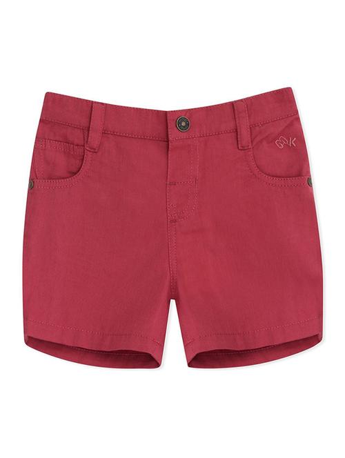 kids solid mid rise shorts - 21191455 - Very Small Image - 1