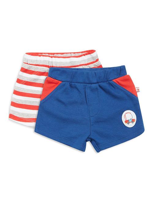 pack of 2 multi coloured cotton blend shorts - 21191472 - Very Small Image - 1