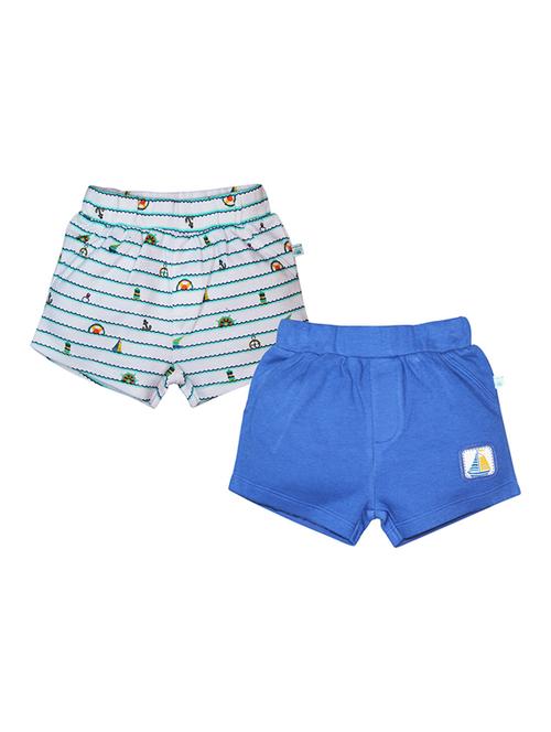 pack of 2 multi colored mid rise shorts - 21191538 - Very Small Image - 1