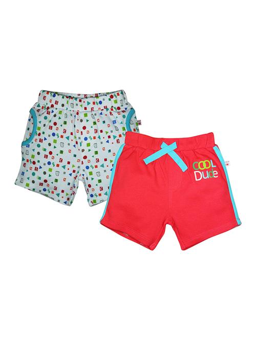 pack of 2 multi colored mid rise shorts - 21191541 - Very Small Image - 1
