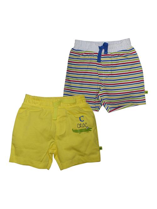 pack of 2 multi colored mid rise shorts - 21191569 - Very Small Image - 1