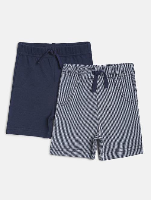 pack of 2 multi colored mid rise shorts - 21191675 - Very Small Image - 1