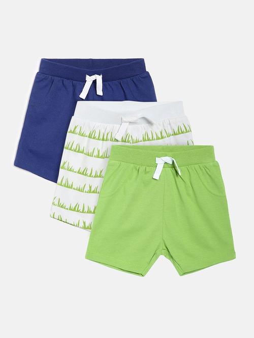 kids pack of 3 cotton shorts - 21191686 - Very Small Image - 1