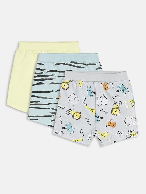 pack of 3 multi colored mid rise shorts - 21191754 - Very Small Image - 1