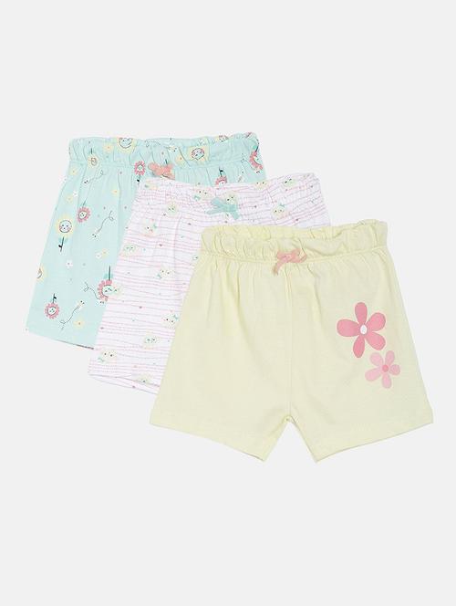pack of 3 multi colored mid rise shorts - 21191790 - Very Small Image - 1