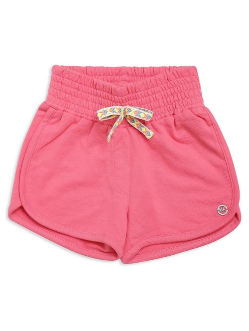 pink cotton blend shorts - 21191903 - Very Small Image - 1