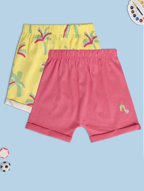 girls pack of 2 cotton shorts - 21191975 - Very Small Image - 1