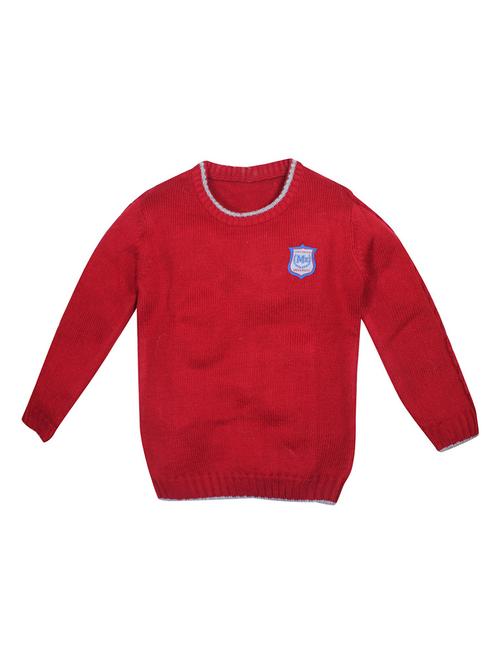 red acrylic regular sweater - 21192476 - Very Small Image - 1