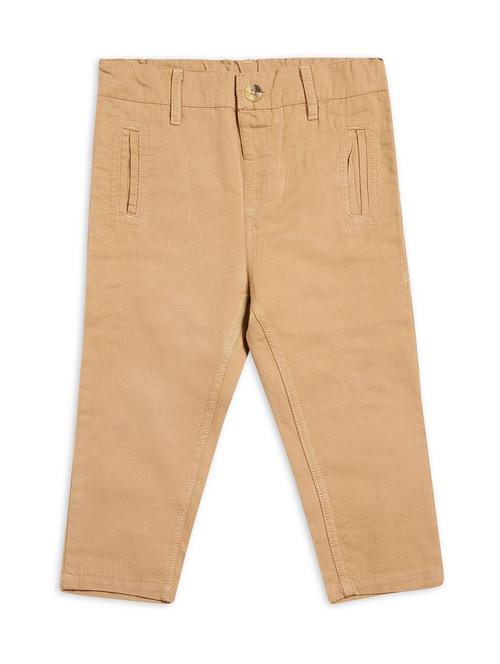 boys solid cotton casual trouser - 21192575 - Very Small Image - 1