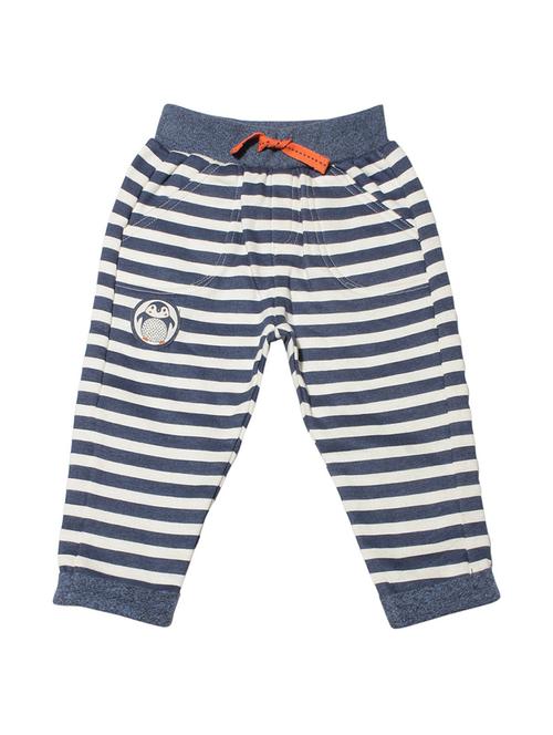 blue cotton blend trouser - 21192599 - Very Small Image - 1