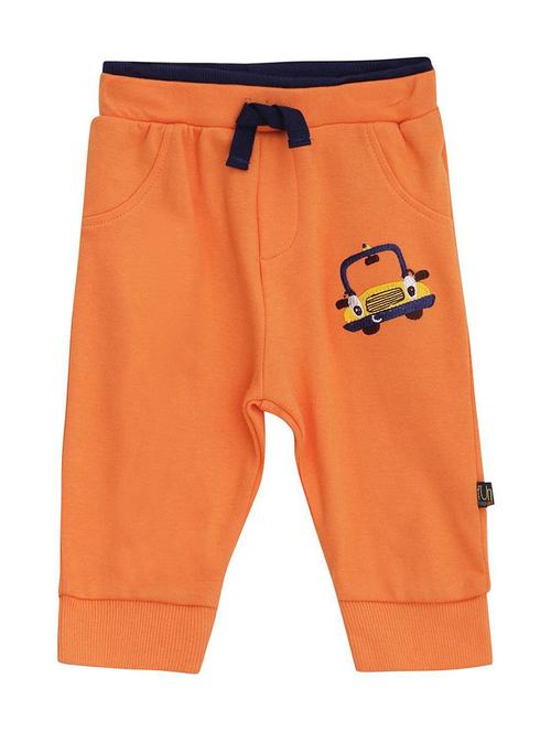 orange cotton blend joggers - 21192639 - Very Small Image - 1