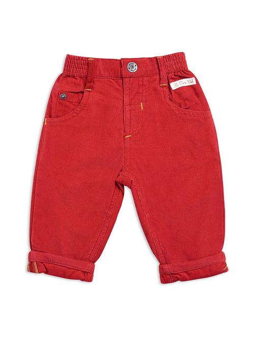 red cotton blend casual trouser - 21192656 - Very Small Image - 1