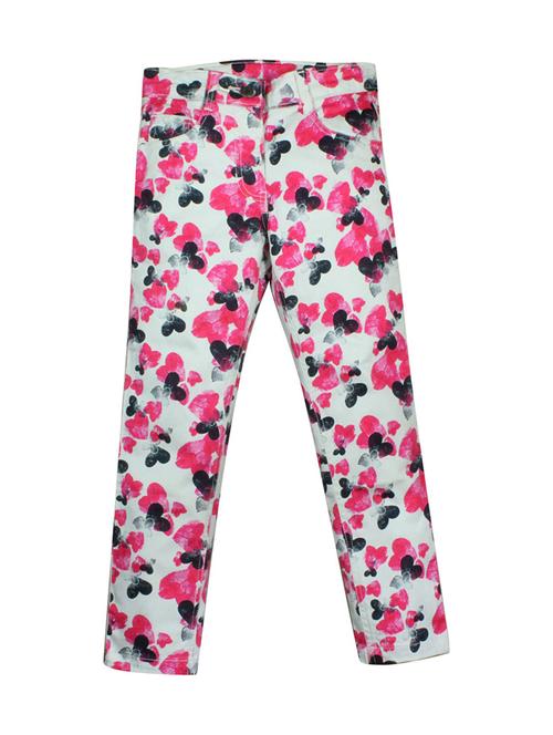 white cotton blend casual trouser - 21192728 - Very Small Image - 1