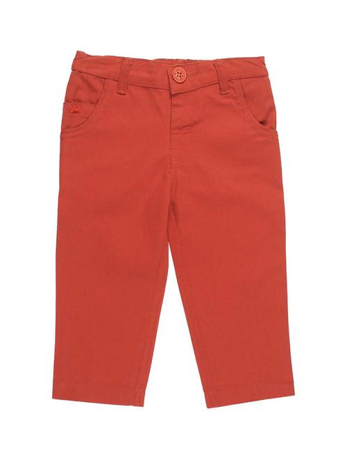 orange cotton blend casual trouser - 21192732 - Very Small Image - 1