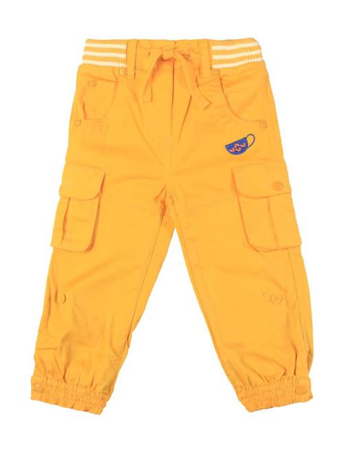 yellow cotton blend jogger trouser - 21192734 - Very Small Image - 1