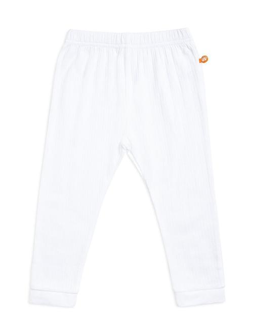 white cotton blend casual trouser - 21192751 - Very Small Image - 1