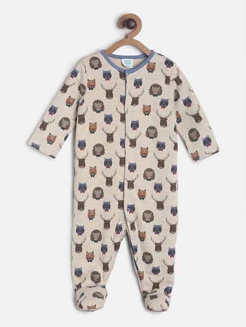 beige printed rompers - 21192993 - Very Small Image - 1