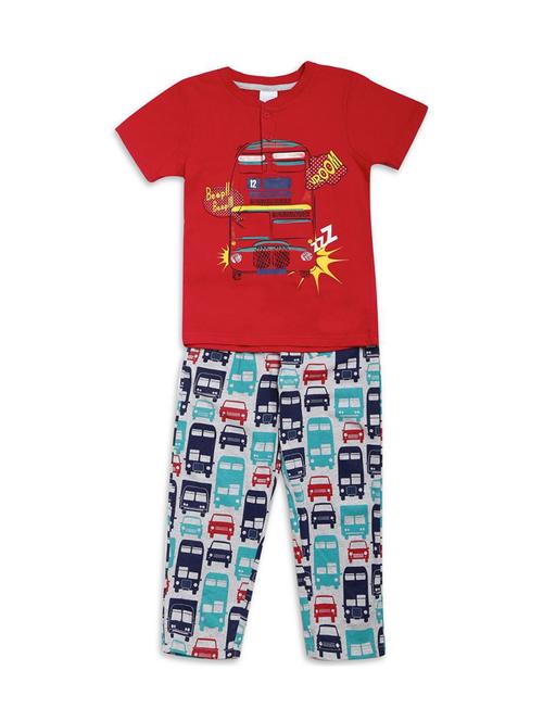 kids printed pyjama nightwear set - 21193054 - Very Small Image - 1