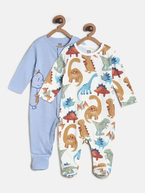 kids printed romper sets - 21193106 - Very Small Image - 1