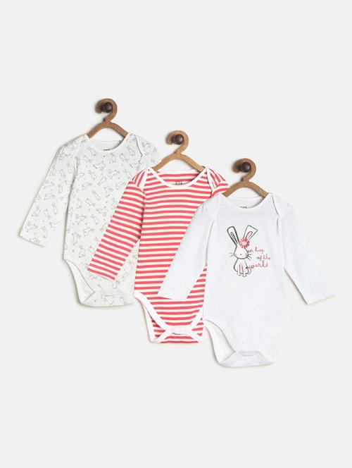 pack of 3 cotton nightwear romper - 21193125 - Very Small Image - 1
