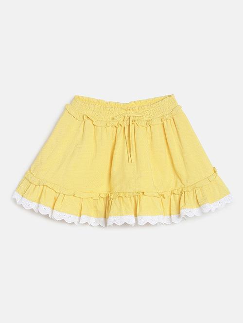 girls mid rise flared mini skirt - 21193270 - Very Small Image - 1