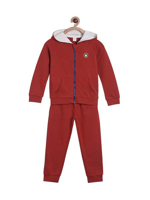 maroon cotton twin set - 21193447 - Very Small Image - 1